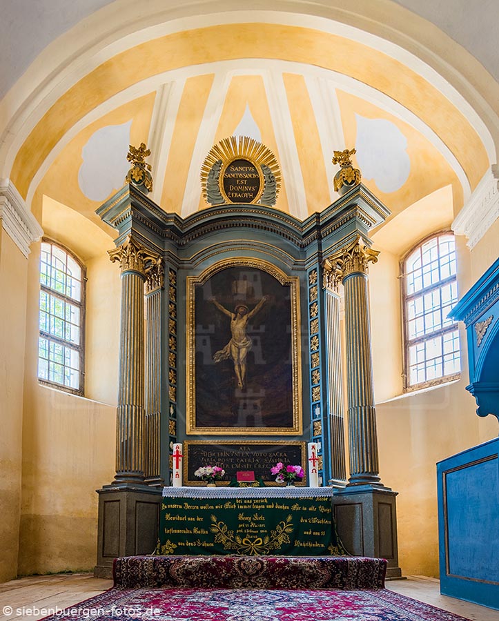 holzmengen hosman harbachtal evangelische kirche altar kirchenburg